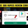 Playstore Redeem Code Today Free